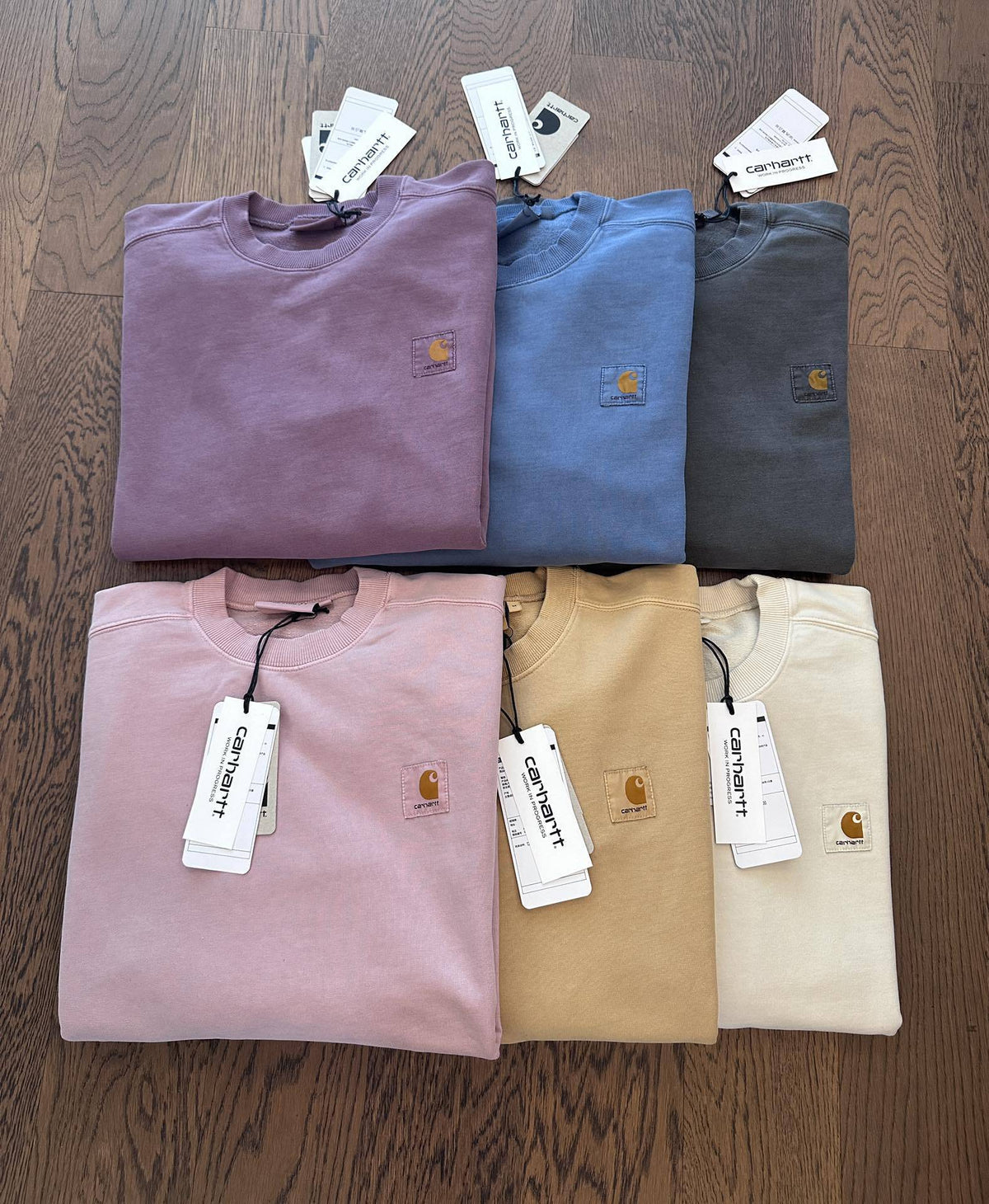 [カーハート] VISTA SWEATSHIRT トレーナー ワンポイントロゴ スウェット ダブリューアイピー ルーズフィット クルーネック ピグメ 17