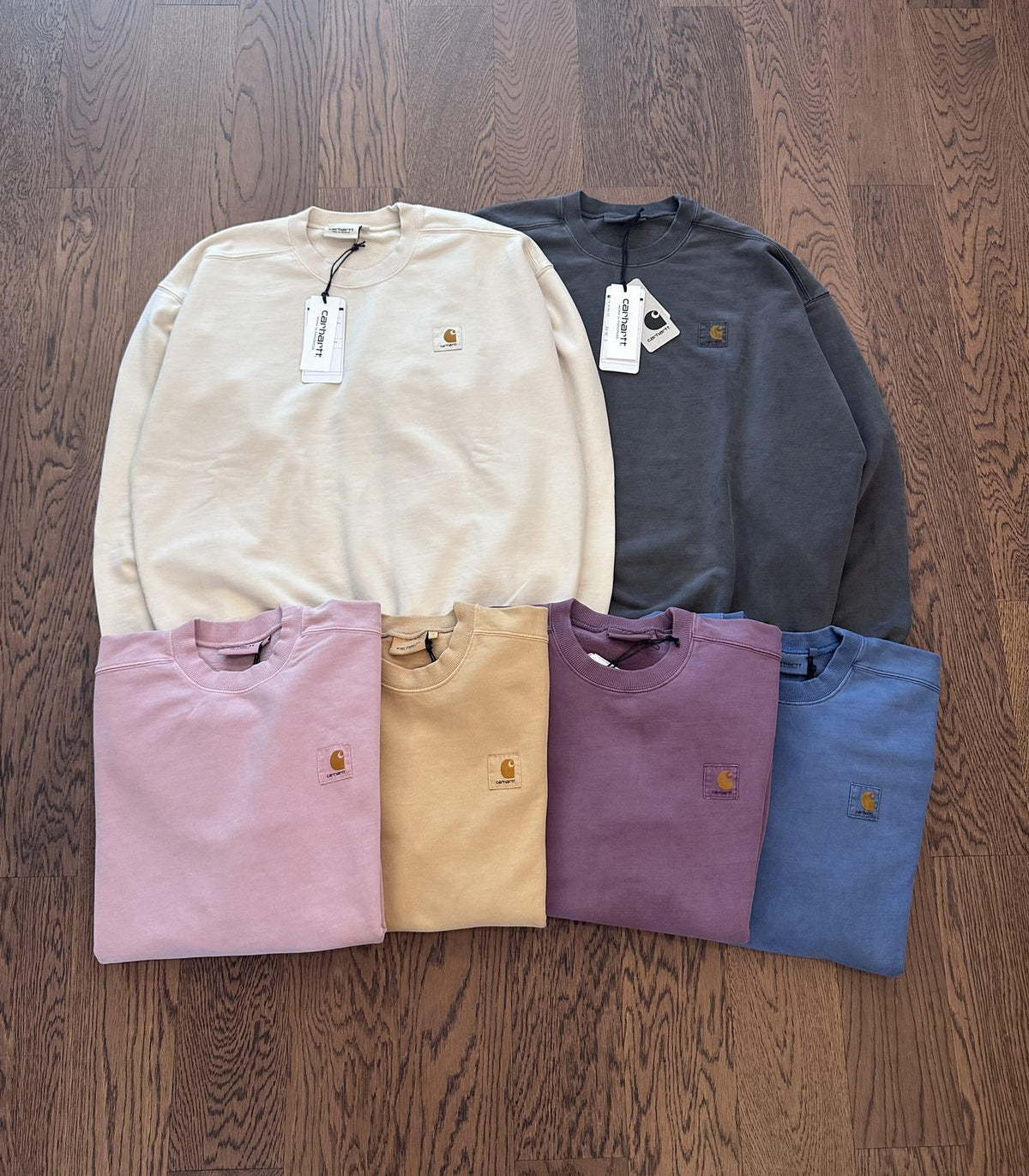 [カーハート] VISTA SWEATSHIRT トレーナー ワンポイントロゴ スウェット ダブリューアイピー ルーズフィット クルーネック ピグメ 16