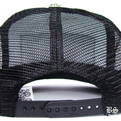 CHROME HEARTS クロムハーツ トラッカーキャップ ブラック×ホワイト 帽子 メンズ レディース ユニセックス HAT042