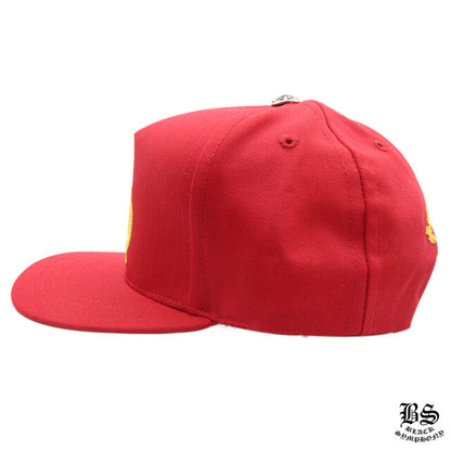 CHROME HEARTS クロムハーツ 5パネル ベースボールキャップ CHロゴ レッド 帽子 メンズ レディース ユニセックス CH2016