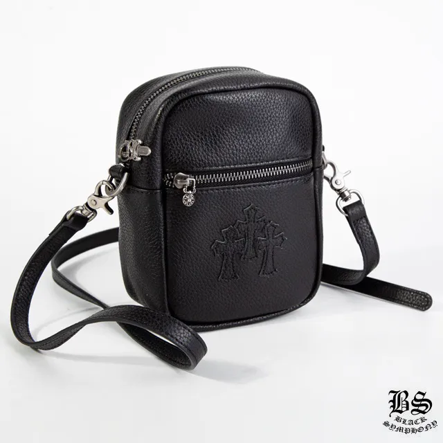 CHROME HEARTS クロムハーツ TAKA MINI LTHR タカ ミニ ショルダーバッグ セメタリークロスパッチ レザーバッグ メンズ レディース CH2001