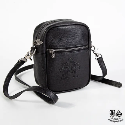 CHROME HEARTS クロムハーツ TAKA MINI LTHR タカ ミニ ショルダーバッグ セメタリークロスパッチ レザーバッグ メンズ レディース CH2001