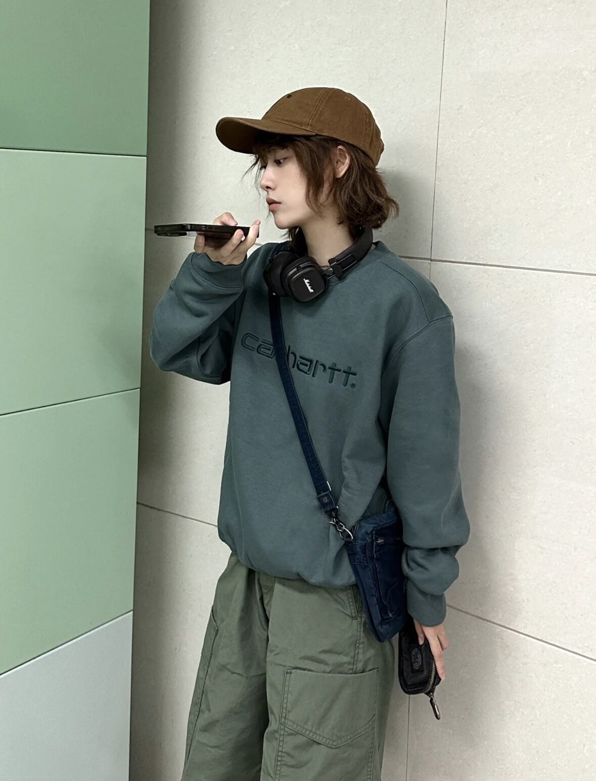 [カーハート] Wips Sweatshirt 刺繍ロゴトレーナー プルオーバーパーカー 3