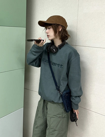 [カーハート] Wips Sweatshirt 刺繍ロゴトレーナー プルオーバーパーカー 3