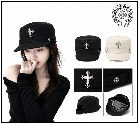 Chrome Hearts クロムハーツ ミリタリーキャップ ブラック - 商品画像 1