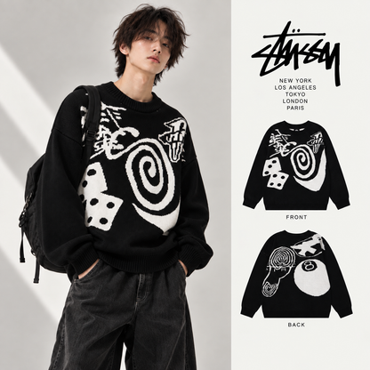 Nike × Stüssy Spiral Logo Knit — image 1