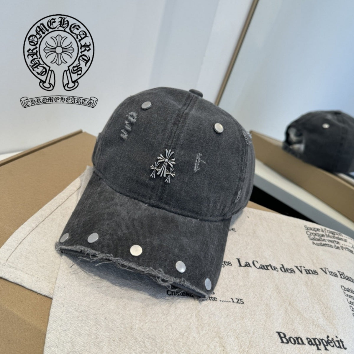 CHROME HEARTS（クロムハーツ）ベースボールキャップ ダークグレー - 商品画像 1