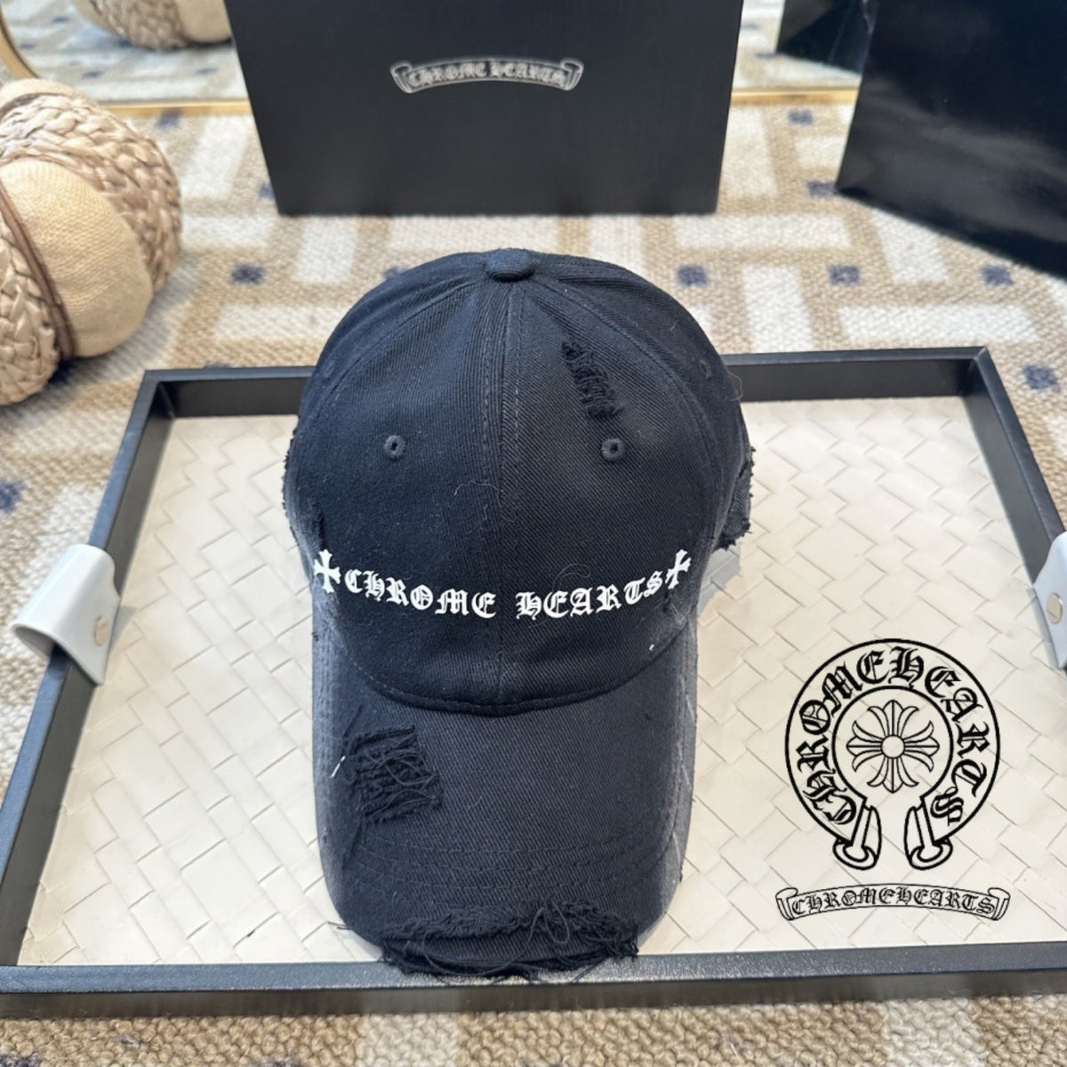 CHROME HEARTS クロムハーツ クロスモチーフ ベースボールキャップ マルチカラー - 商品画像 1