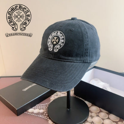 クロムハーツ CHROME HEARTS クロス刺繍 ベースボールキャップ ブラック - 商品画像 1