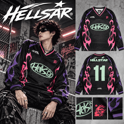 HELLSTAR ヘルスター 長袖スポーツジャージ ブラック