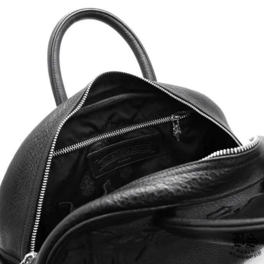 CHROME HEARTS クロムハーツ ジムバッグ スモール セメタリークロスパッチ レザーバッグ メンズ レディース CH2005