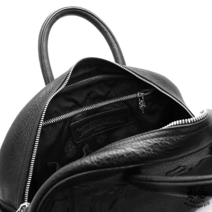 CHROME HEARTS クロムハーツ ジムバッグ スモール セメタリークロスパッチ レザーバッグ メンズ レディース CH2005