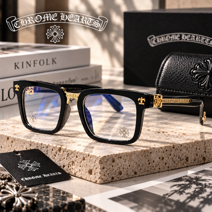 CHROME HEARTS クロムハーツ レトロ スクエア メガネ