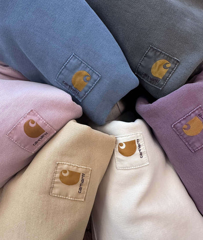 [カーハート] VISTA SWEATSHIRT トレーナー ワンポイントロゴ スウェット ダブリューアイピー ルーズフィット クルーネック ピグメ 20