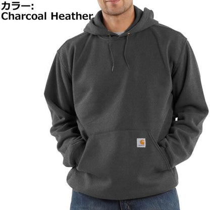 カーハートメンズ トップス スウェット Midweight Hooded Pullover Sweatshirt パーカー プルオーバー ブルー チャコール ネイビー アッシュ ポケット 3