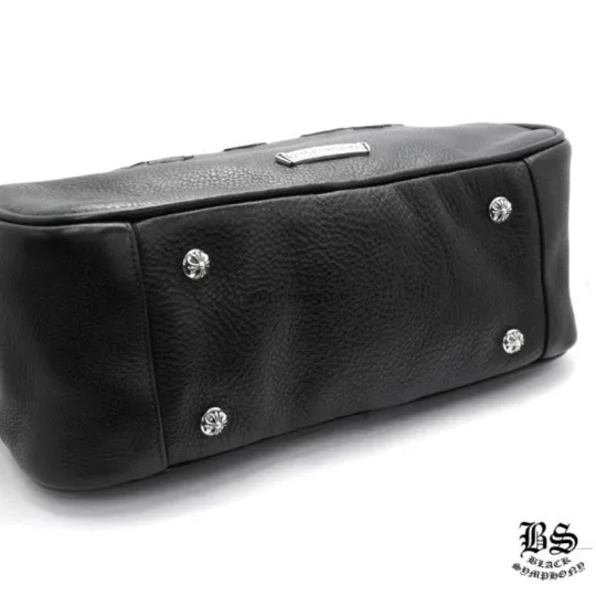 CHROME HEARTS クロムハーツ ジムバッグ スモール セメタリークロスパッチ レザーバッグ メンズ レディース CH2005