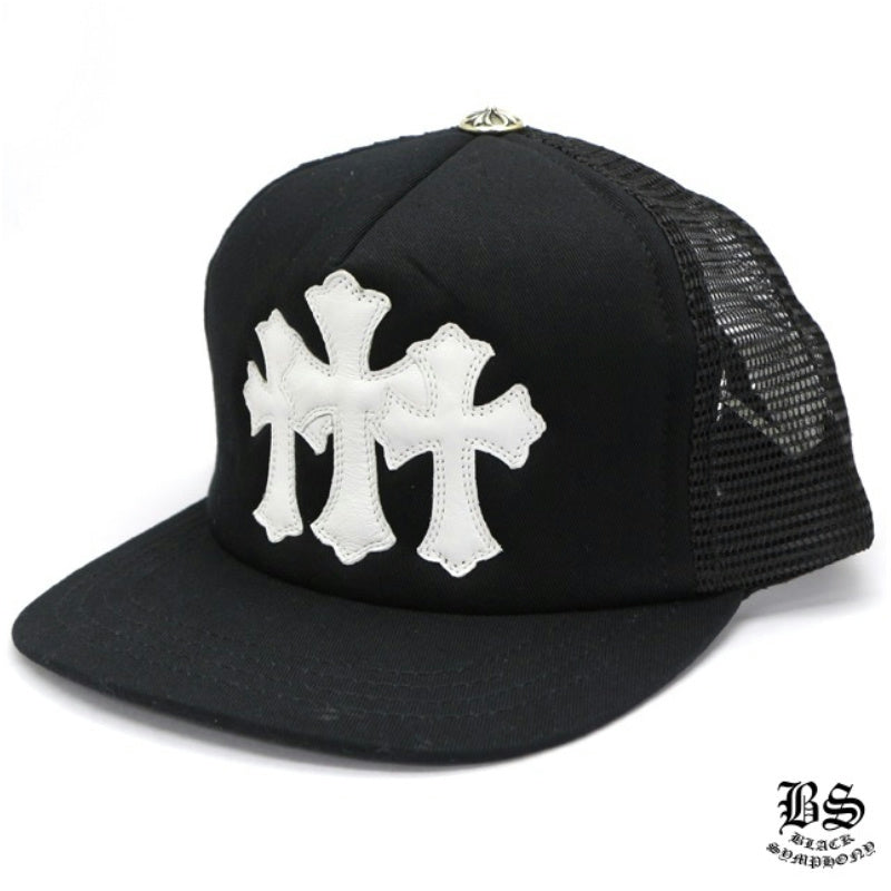 CHROME HEARTS クロムハーツ 3セメタリーキャップ ブラック×ホワイト 帽子 メンズ レディース ユニセックス HAT040