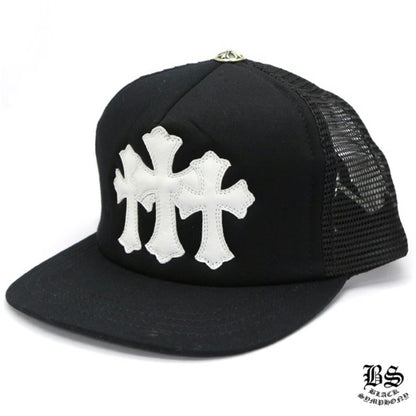 CHROME HEARTS クロムハーツ 3セメタリーキャップ ブラック×ホワイト 帽子 メンズ レディース ユニセックス HAT040