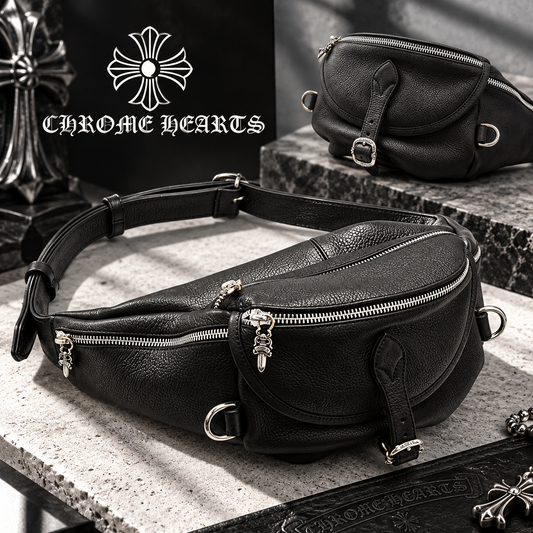 CHROME HEARTS クロムハーツ スナットパック #1 ラージ レザーバッグ メンズ レディース CHROMEBAGS005