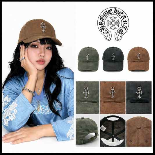 Chrome Hearts クロムハーツ ベースボールキャップ ミリタリーグリーン/ブラック/キャラメルブラウン - 商品画像 1