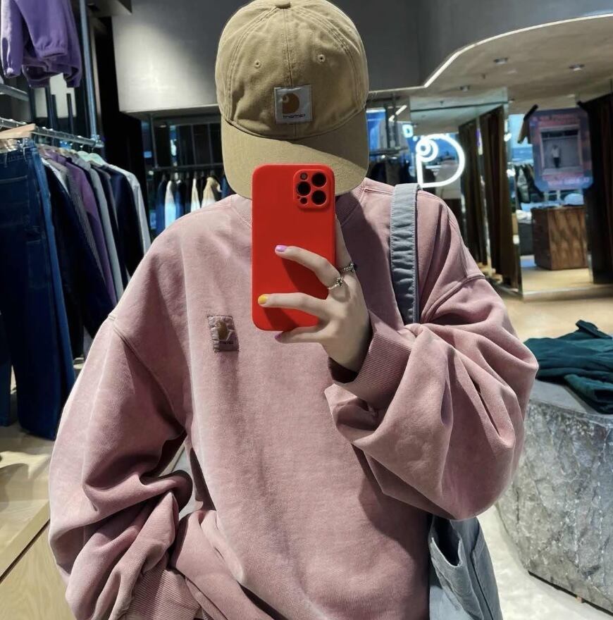 [カーハート] VISTA SWEATSHIRT トレーナー ワンポイントロゴ スウェット ダブリューアイピー ルーズフィット クルーネック ピグメ 3
