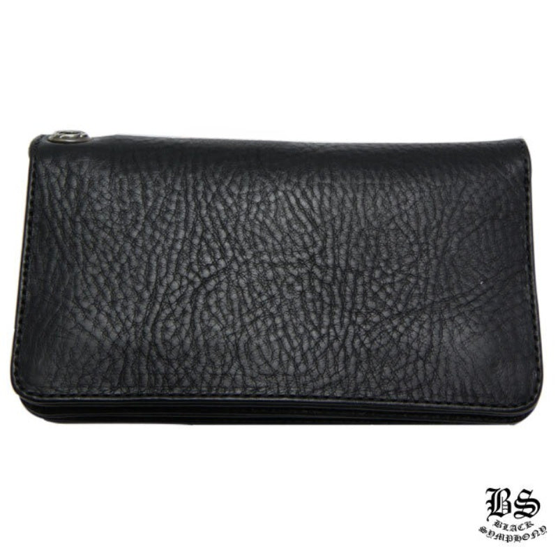 CHROME HEARTS クロムハーツ 1ジップ クロスボタン クロスパッチ レザーウォレット 財布 メンズ レディース CHROMEBAGS003