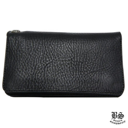 CHROME HEARTS クロムハーツ 1ジップ クロスボタン クロスパッチ レザーウォレット 財布 メンズ レディース CHROMEBAGS003