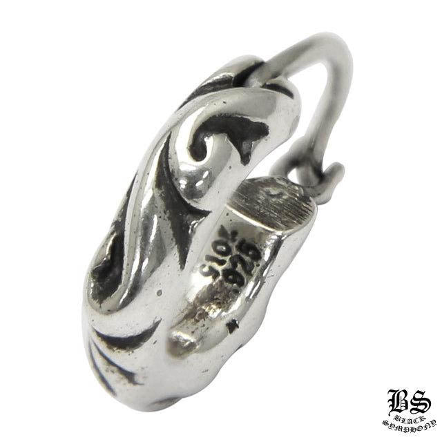 CHROME HEARTS クロムハーツ タイニースクロール フープピアス 925シルバー ワンタッチ 片耳 ユニセックス