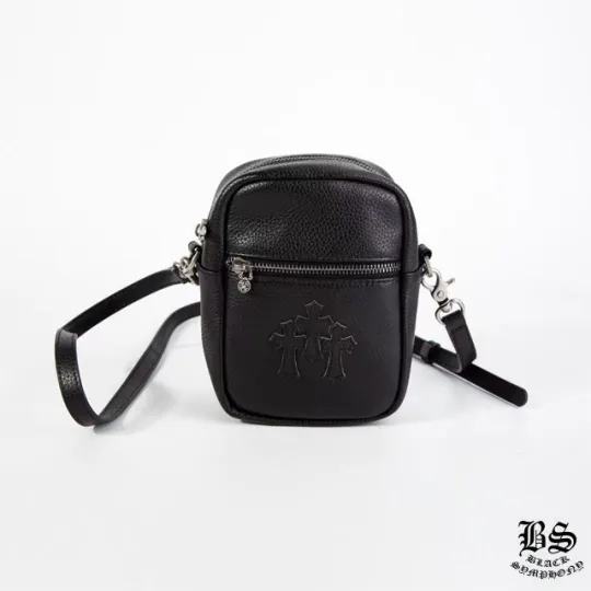 CHROME HEARTS クロムハーツ TAKA MINI LTHR タカ ミニ ショルダーバッグ セメタリークロスパッチ レザーバッグ メンズ レディース CH2001