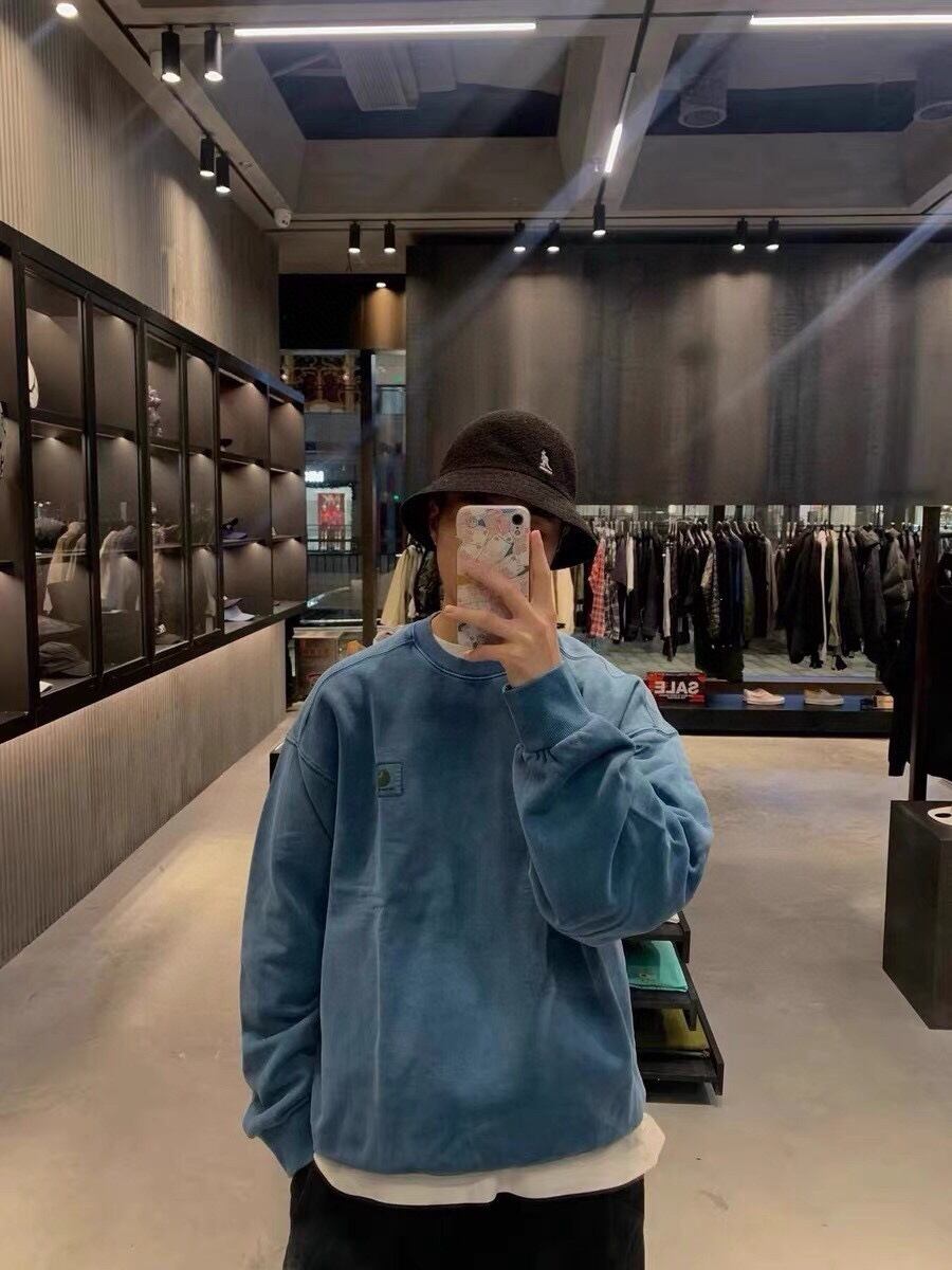 [カーハート] VISTA SWEATSHIRT トレーナー ワンポイントロゴ スウェット ダブリューアイピー ルーズフィット クルーネック ピグメ 11
