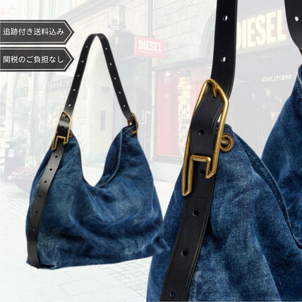【DIESEL】ディーゼル デニム ホーボーバッグ ショルダーバッグ X10728P9152