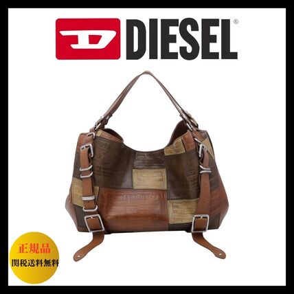 【DIESEL】ディーゼル D-ONE M レザー ハンドバッグ トップハンドルバッグ