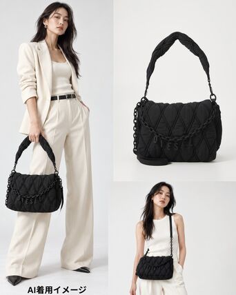 【DIESEL】ディーゼル CHARM-D M キルティング ショルダーバッグ レディース