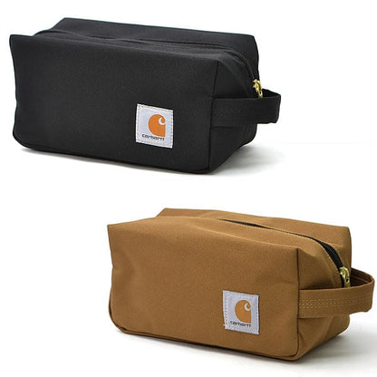カーハート192522(B0000315) TRAVEL KIT ドップ キット ポーチ 小物入れ バッグ ロゴ 旅行 メンズ レディース ブラック ブラウン 2