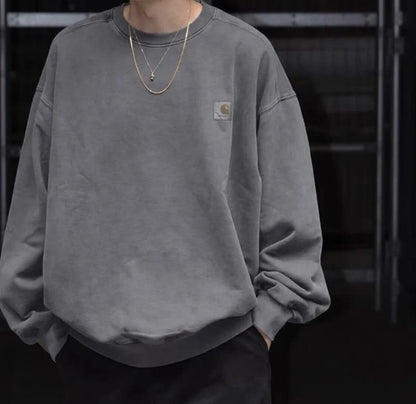 [カーハート] VISTA SWEATSHIRT トレーナー ワンポイントロゴ スウェット ダブリューアイピー ルーズフィット クルーネック ピグメ 1