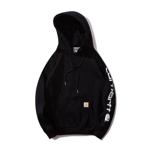 カーハートメンズ トップス パーカー スウェット Midweight Hooded Logo Sweatshirt ヘザーグレー ブラック 1