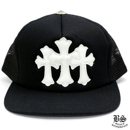 CHROME HEARTS クロムハーツ 3セメタリーキャップ ブラック×ホワイト 帽子 メンズ レディース ユニセックス HAT040