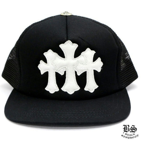 CHROME HEARTS クロムハーツ 3セメタリーキャップ ブラック×ホワイト 帽子 メンズ レディース ユニセックス HAT040