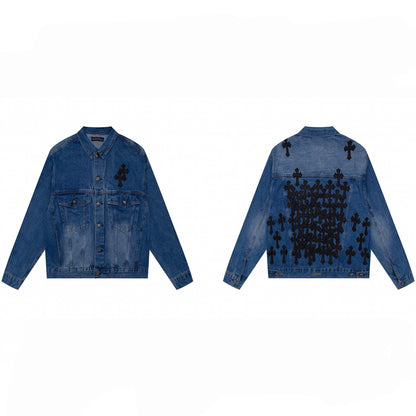 【Chrome Hearts】クロムハーツ柄ロゴジャケット WTCH006