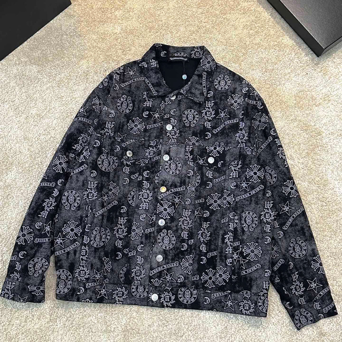 【Chrome Hearts】クロムハーツ柄ロゴジャケット WTCH014