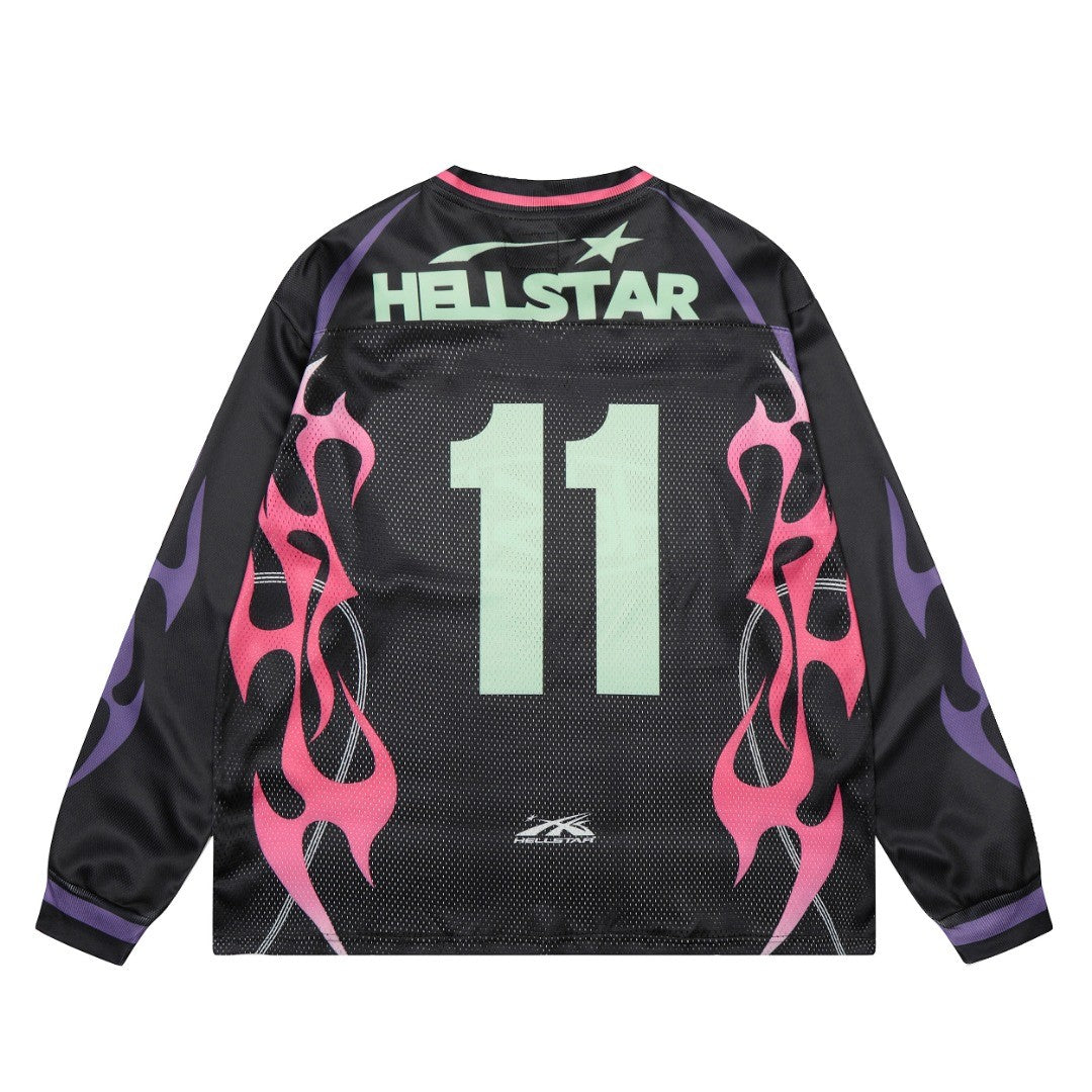 HELLSTAR ヘルスター 長袖スポーツジャージ ブラック