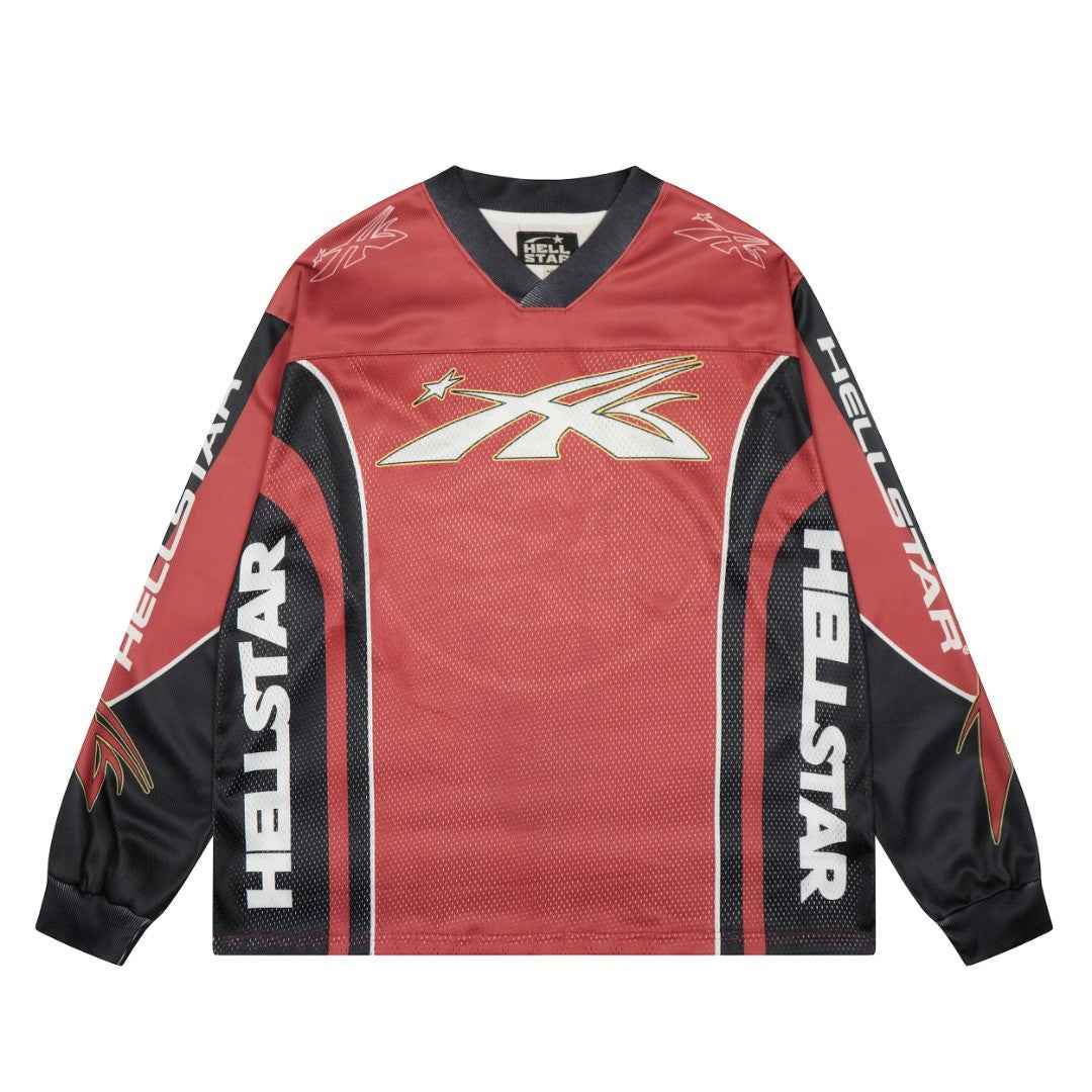HELLSTAR ヘルスター 長袖スポーツジャージ レッド