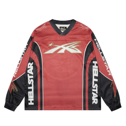 HELLSTAR ヘルスター 長袖スポーツジャージ レッド