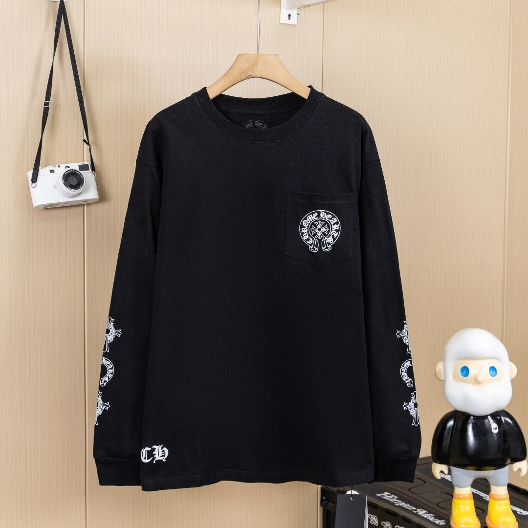 CHROME HEARTS クロムハーツ 長袖Tシャツ ブラック