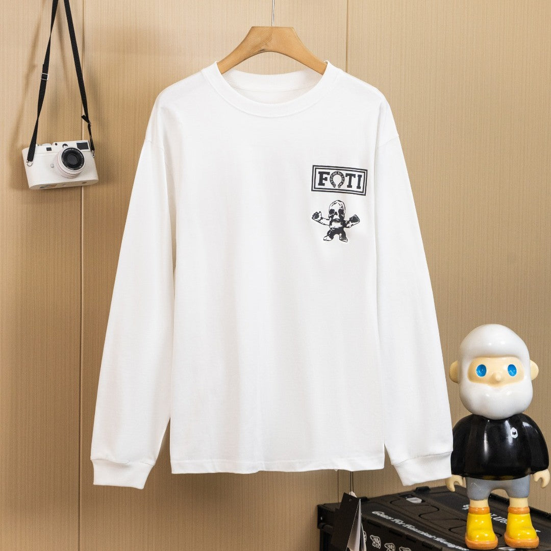 Chrome Hearts クロムハーツ ウォッシュド加工 立体プリント ロングスリーブTシャツ