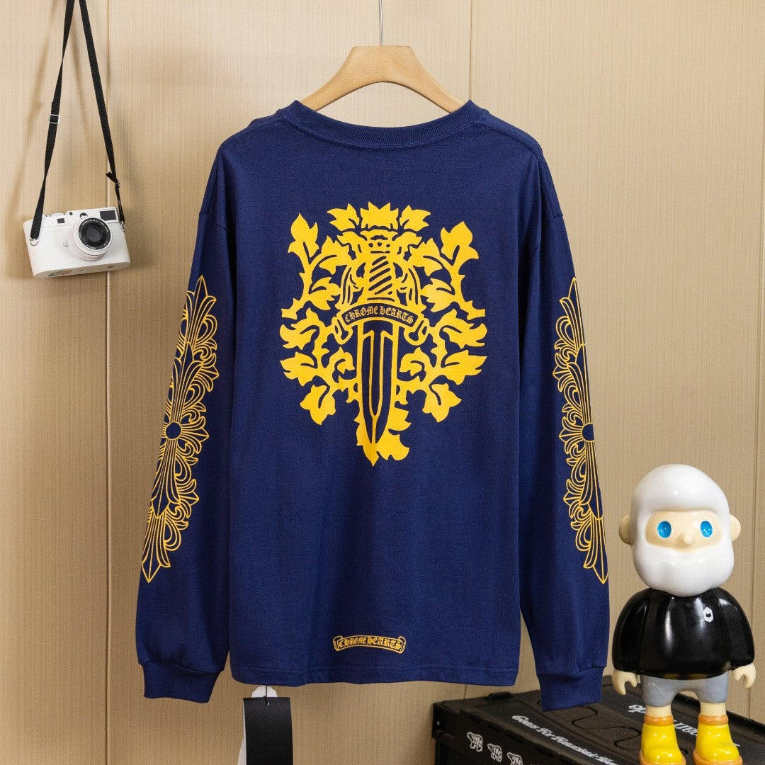 Chrome Hearts クロムハーツ ロングスリーブTシャツ ネイビー