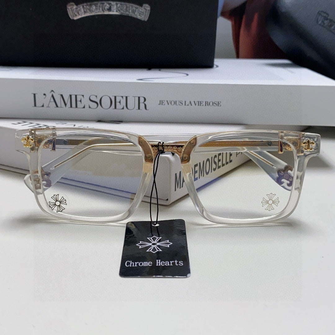 Chrome Hearts Contrast Cross Sunglasses