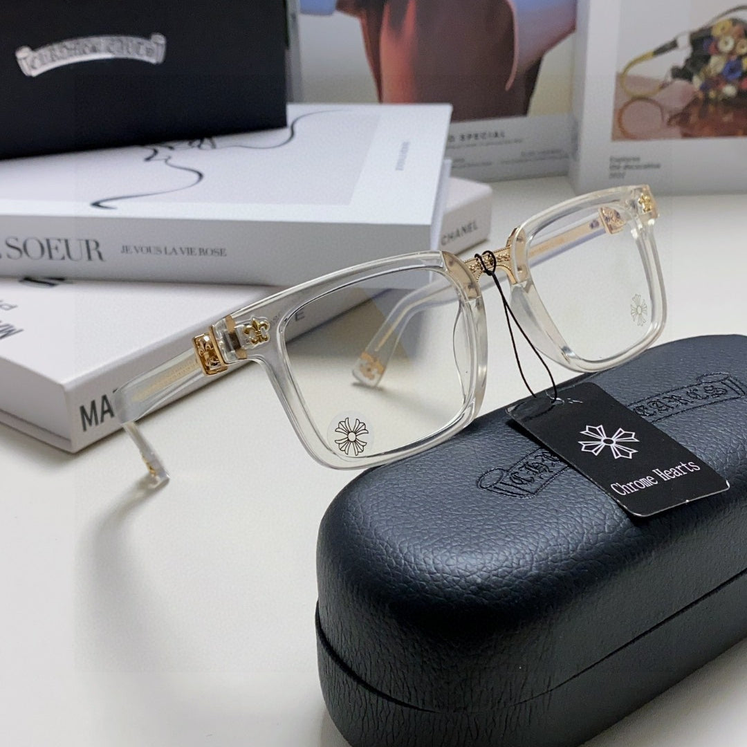 Chrome Hearts Contrast Cross Sunglasses
