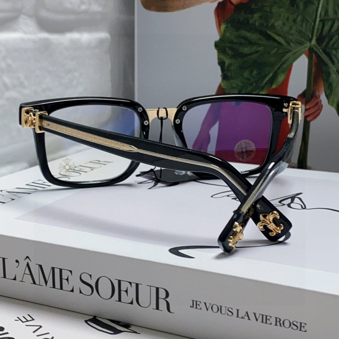 Chrome Hearts Contrast Cross Sunglasses
