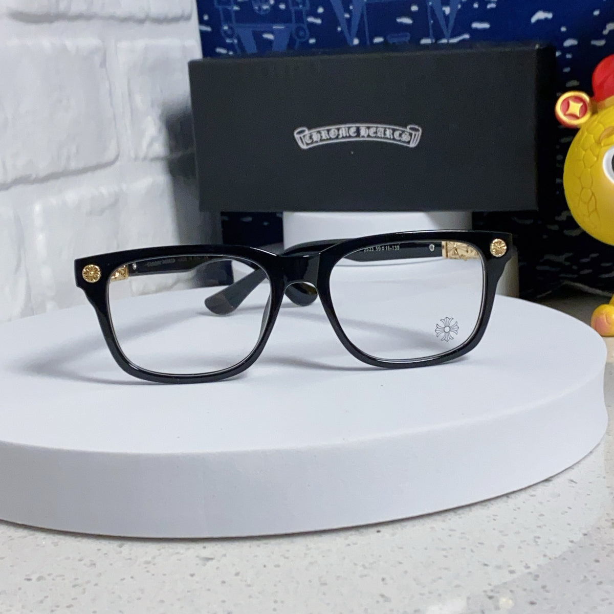 Chrome Hearts Two-Tone Cross Sunglasses